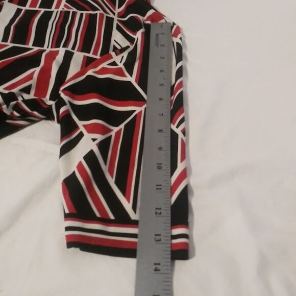 Studio One New York women's size XL red, white and black diamond dress - Picture 10 of 16